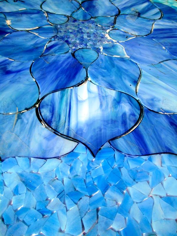 Kasia Mosaics Blue Lotus Mosaic