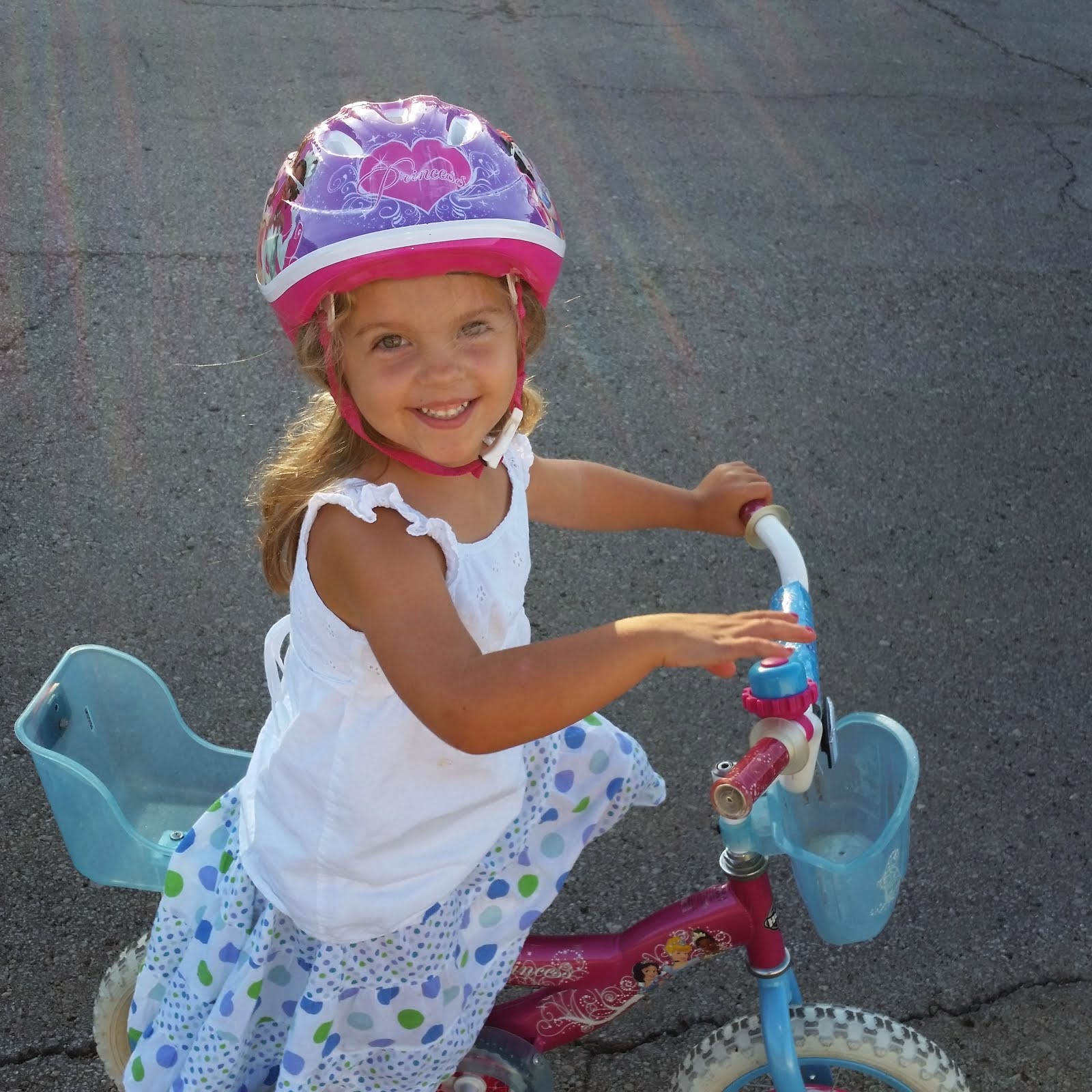 Sadie Riding her Bike