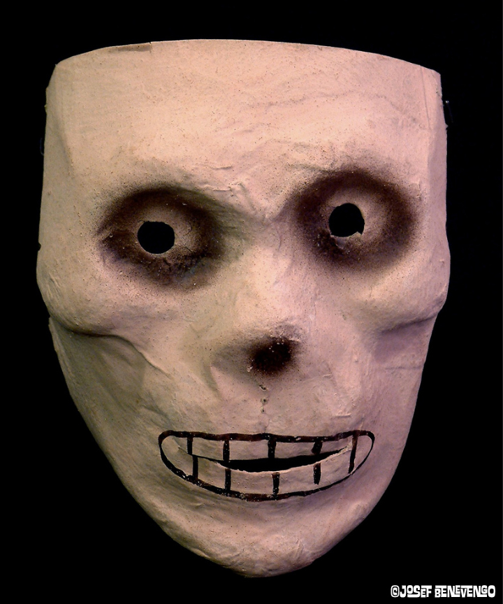 Paper Mache Mask for Halloween Home Decor - Maplewood Road
