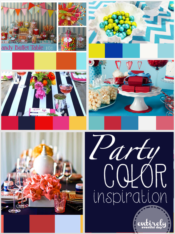 Party color inspiration. So many pretty color ideas. entirelyeventfulday.com
