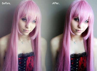 hình ảnh trước và sau khi chỉnh sửa bằng photoshop