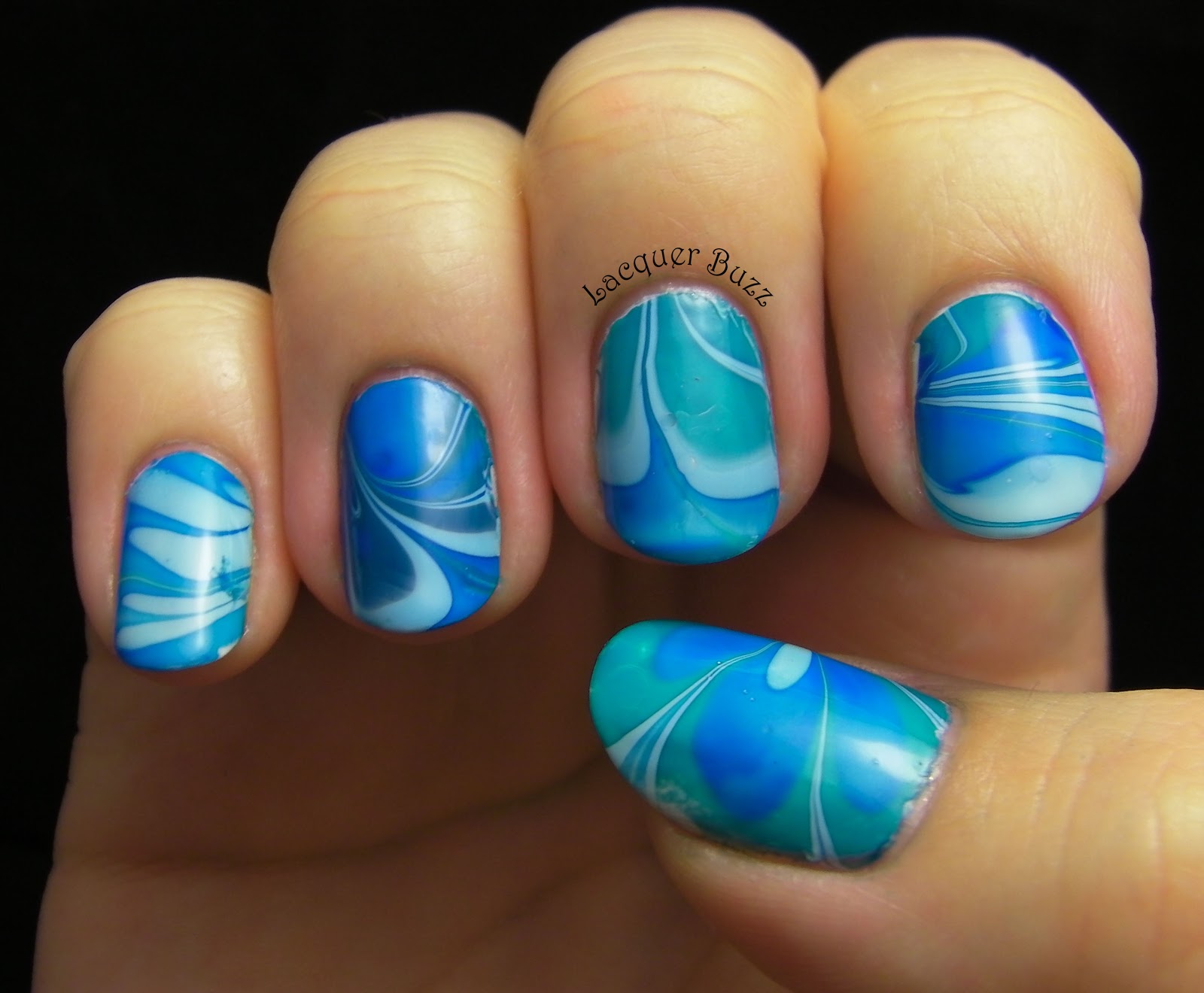 Lacquer Buzz: My first successful water marble