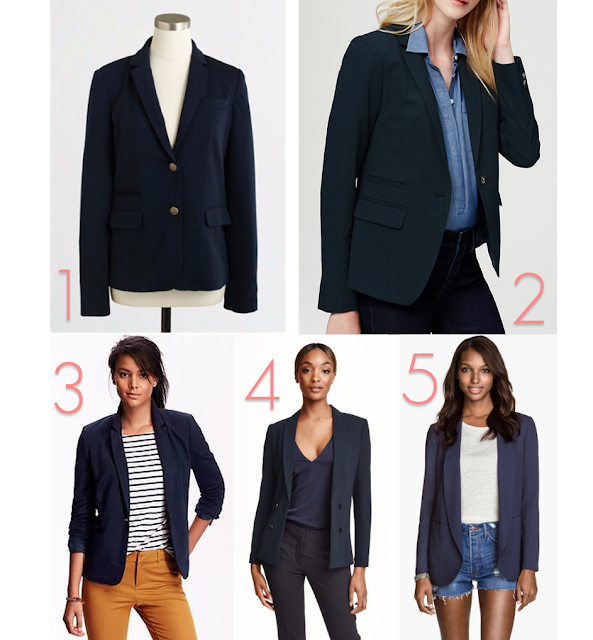 Back to School Teachers First Day Outfit Blue Navy Blazer