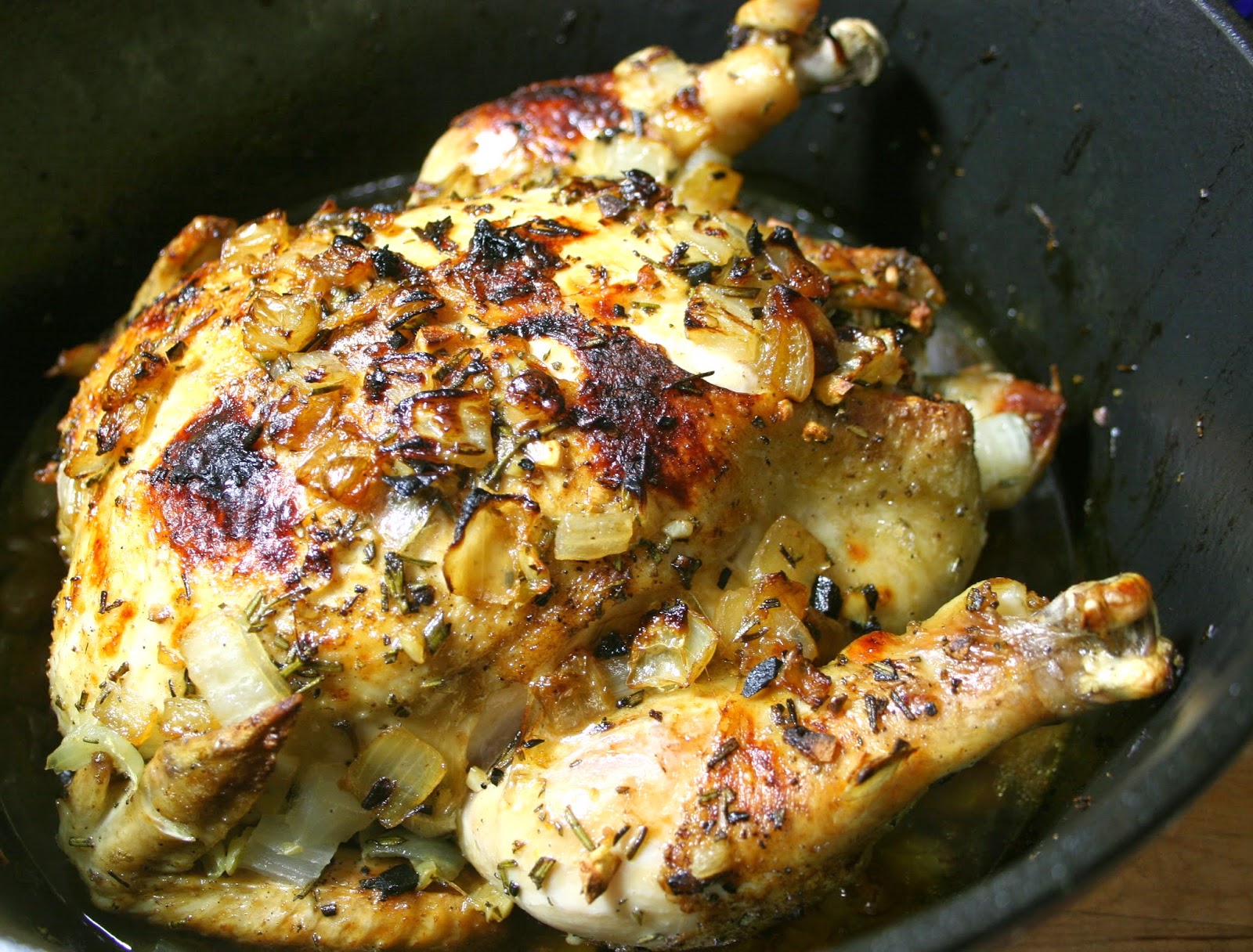 Just A Darling Life Crispy Skin Whole Oven Roasted Chicken, in the