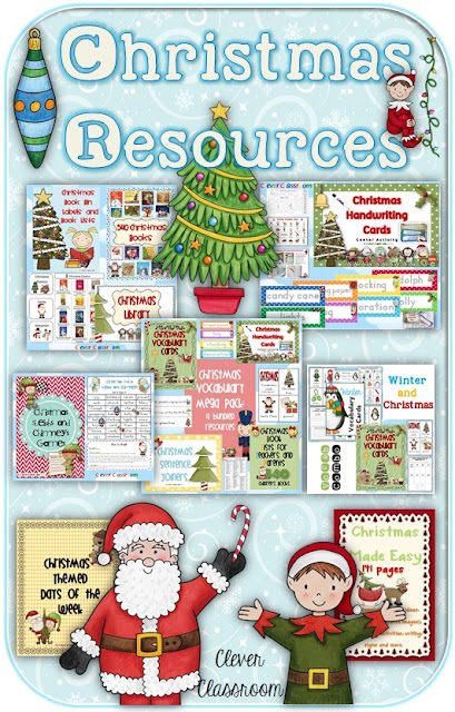 30+ Christmas Resources from Clever Classroom