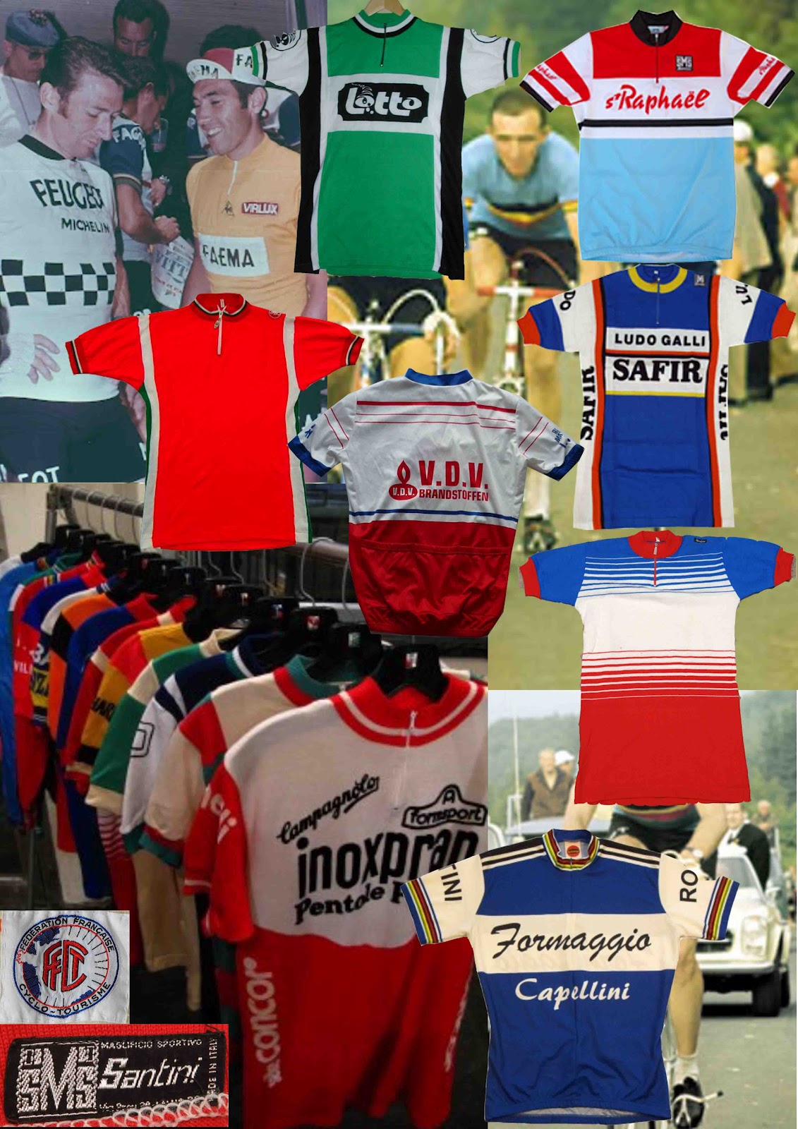 Mens Collections Vintage Wool Cycling Jerseys
