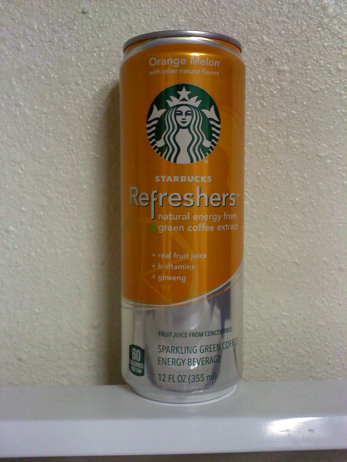 CAFFEINE! Review for Starbucks RefreshersOrange Melon