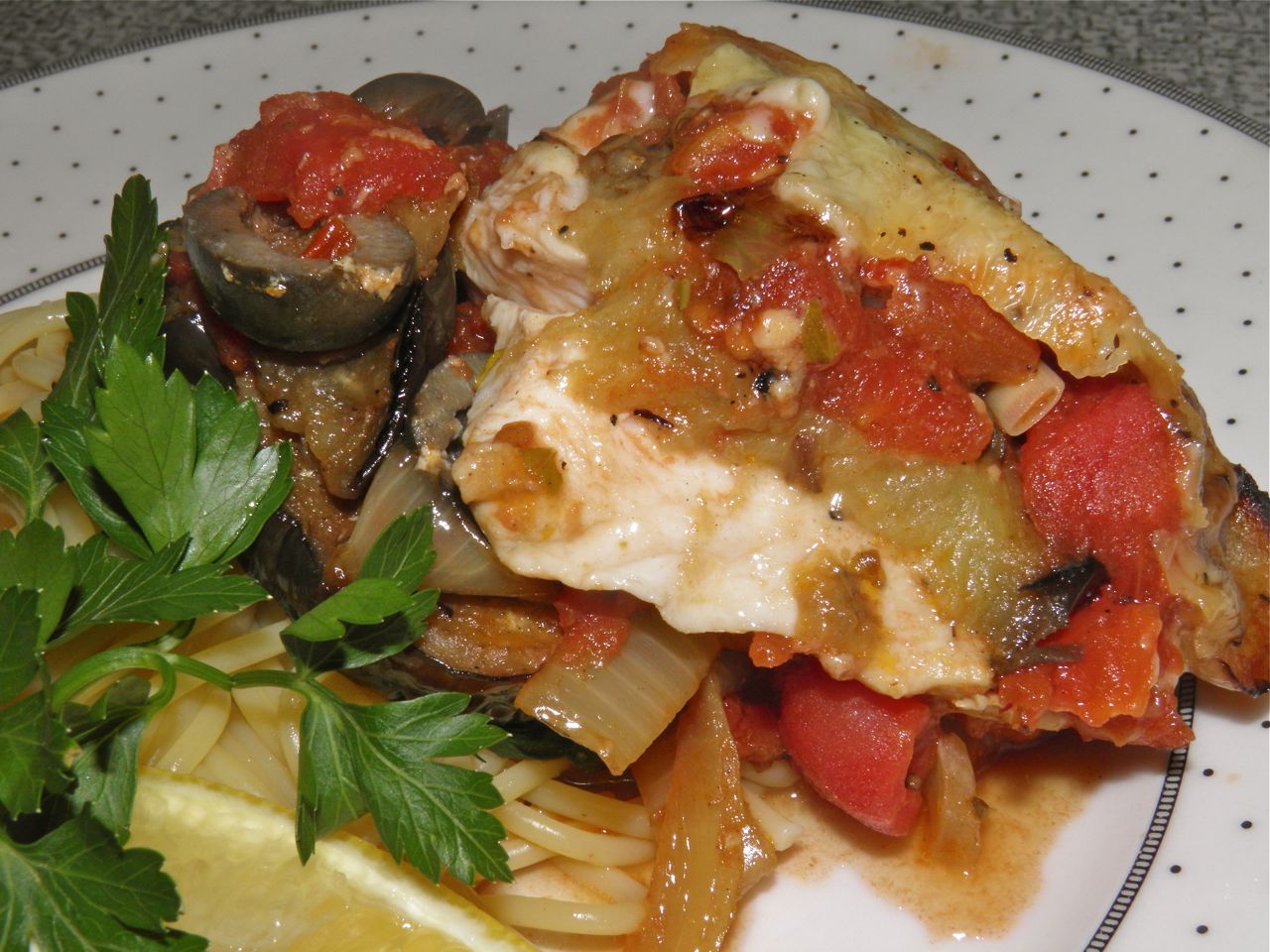 Docaitta Lifestyle Country Cookin’ Smokey Eggplant Chicken