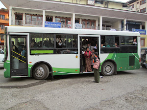 Local city bus in Thimphu.
