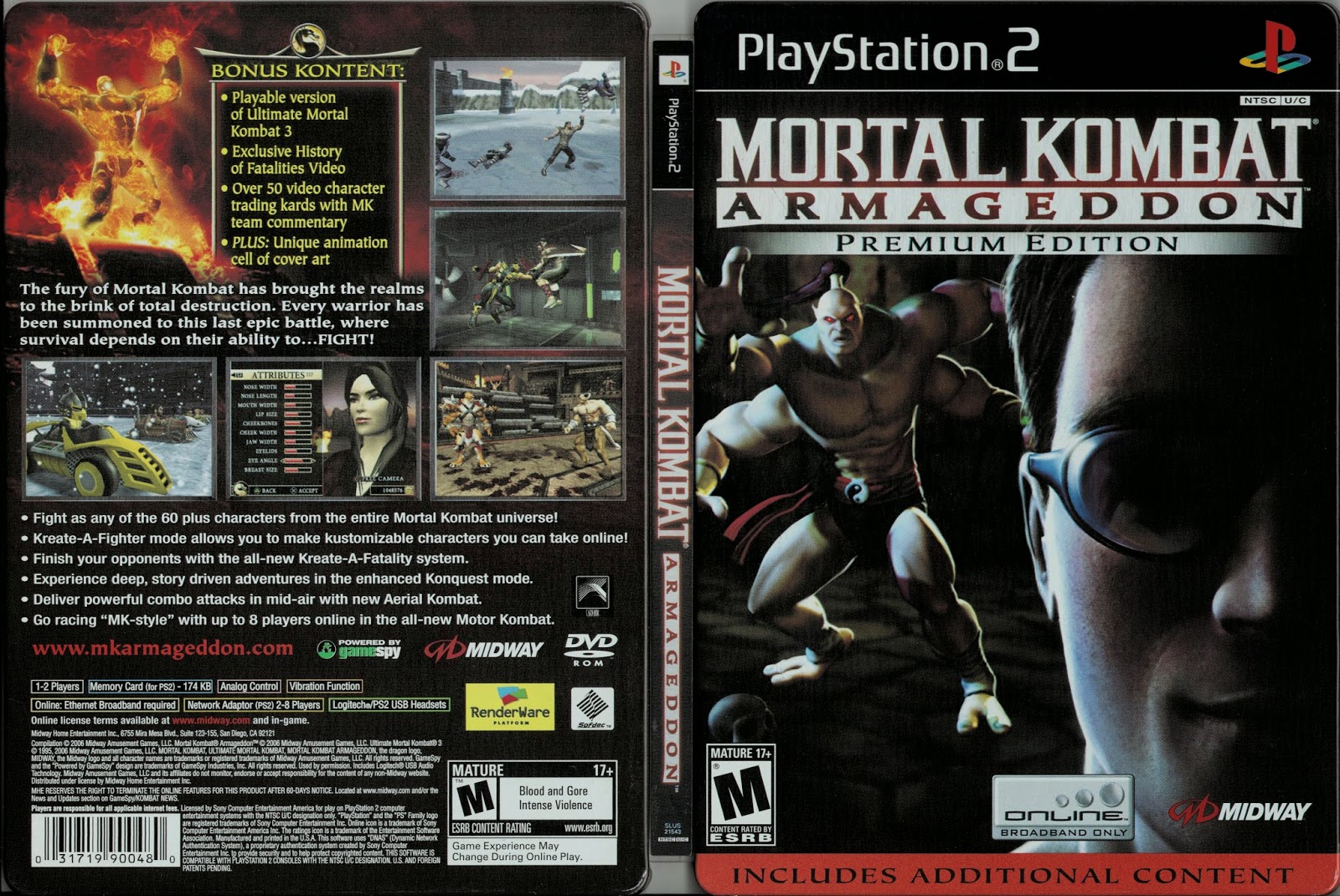 Coleccion Caratulas PS2: Mortal Kombat Armageddon