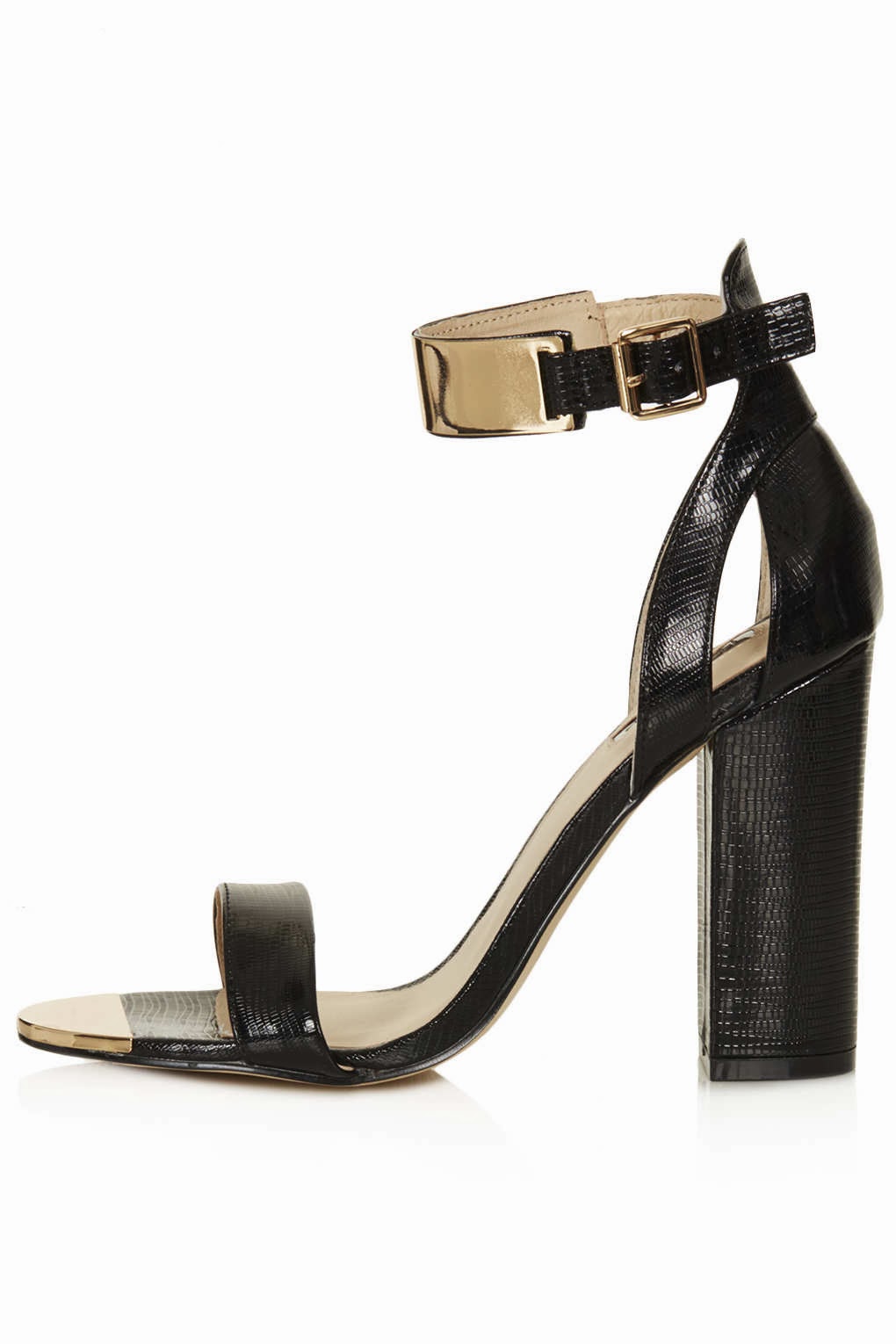 Rhodium Metal Trim Heels