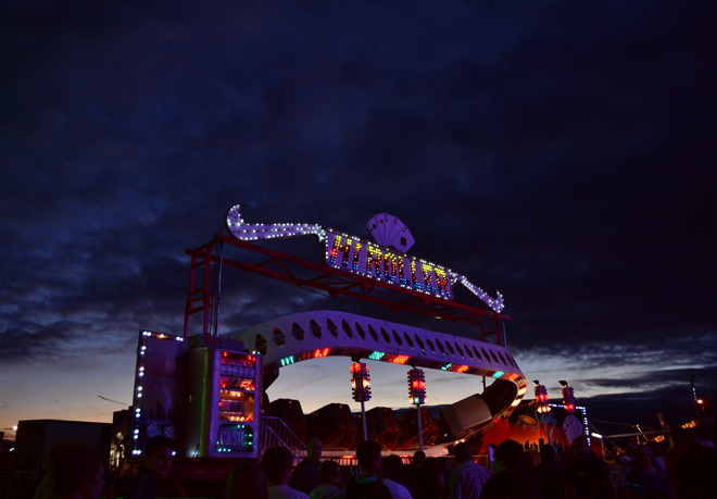 fair ride at dusk fair ride at dusk