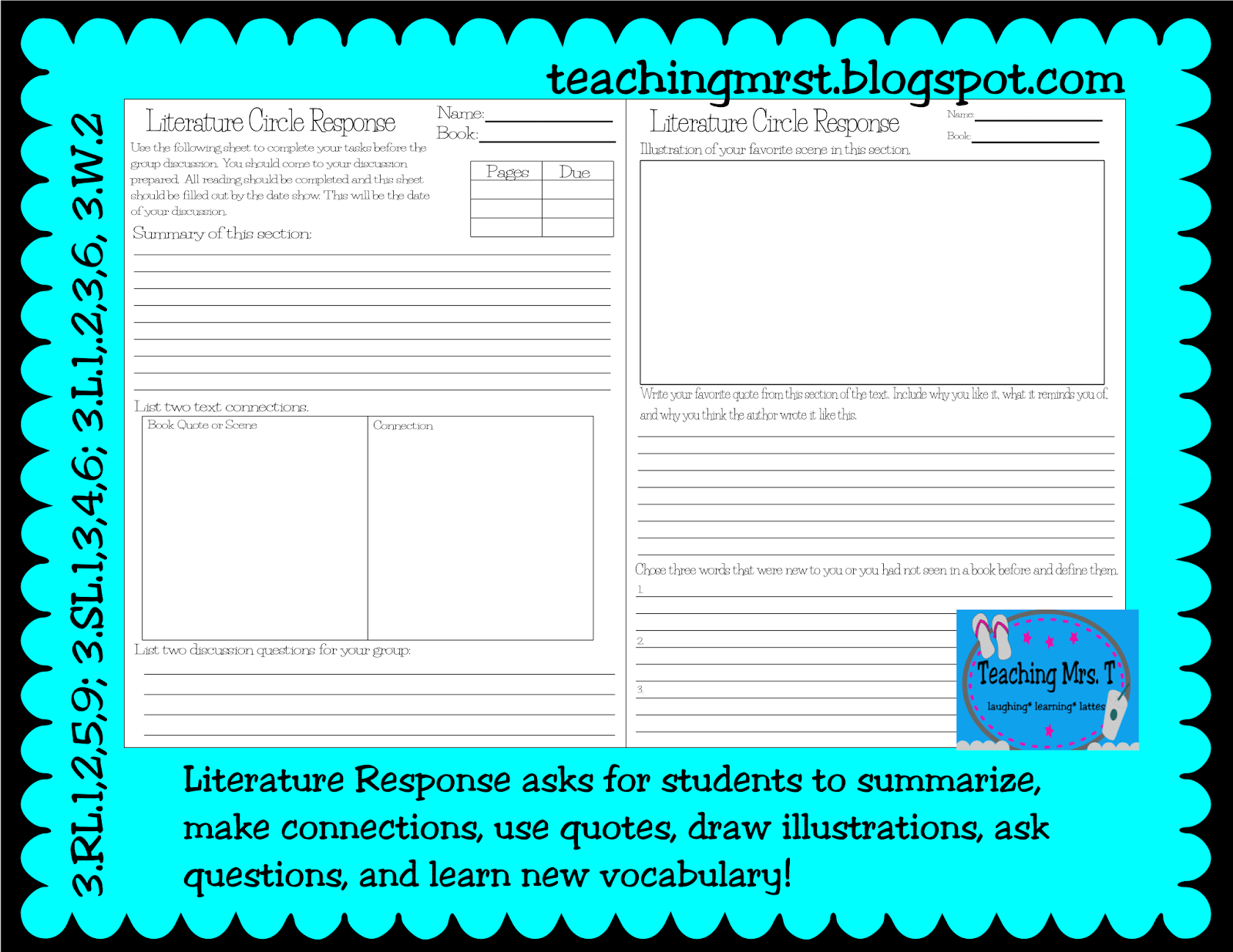 Teaching Mrs. T Literature Circles