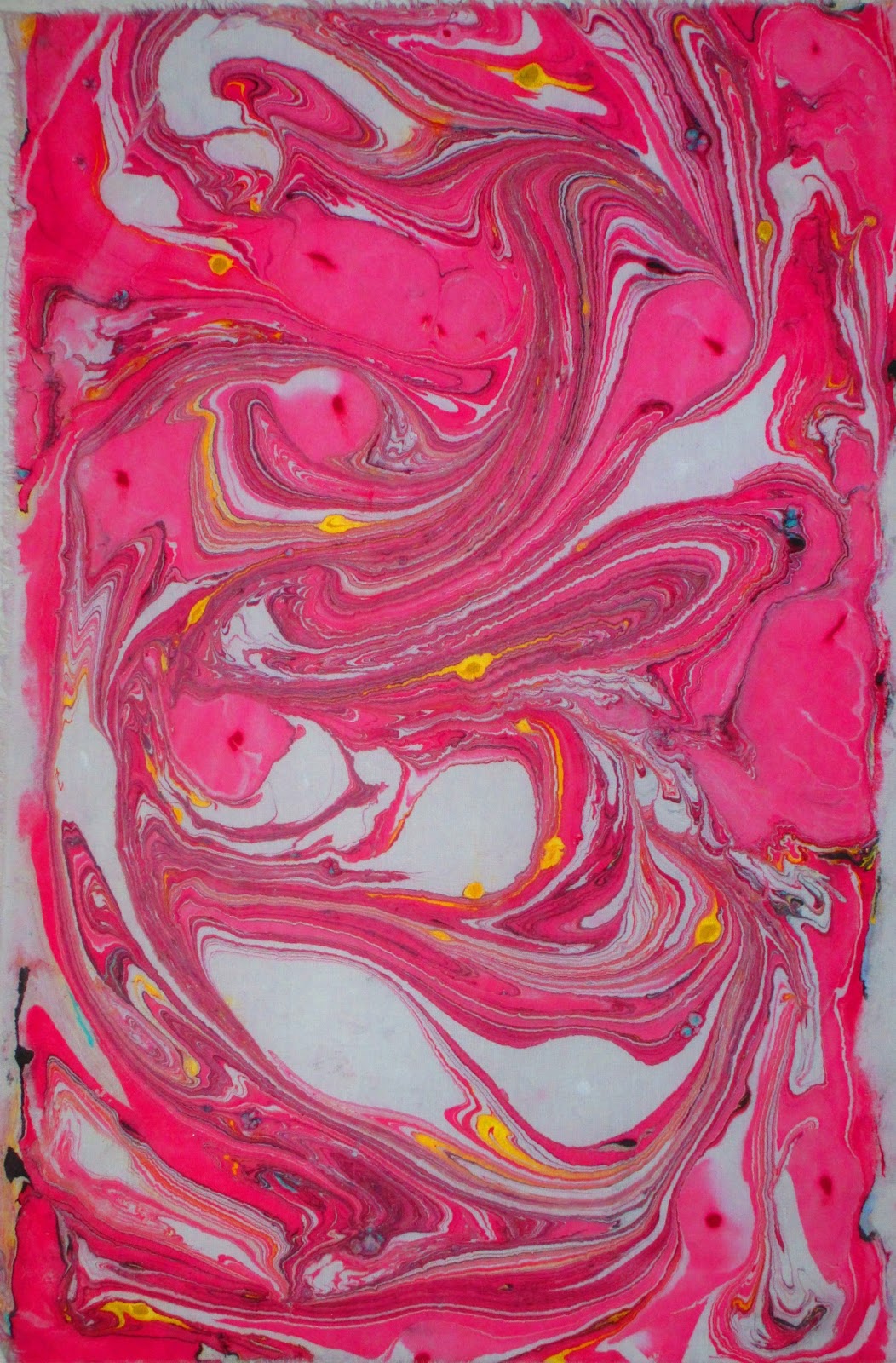 Jeanne Aird's Art Fabric and Quilts Marbling Fabric