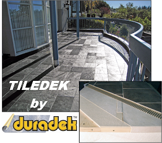tile deck installed with Tiledek waterproofing membrane