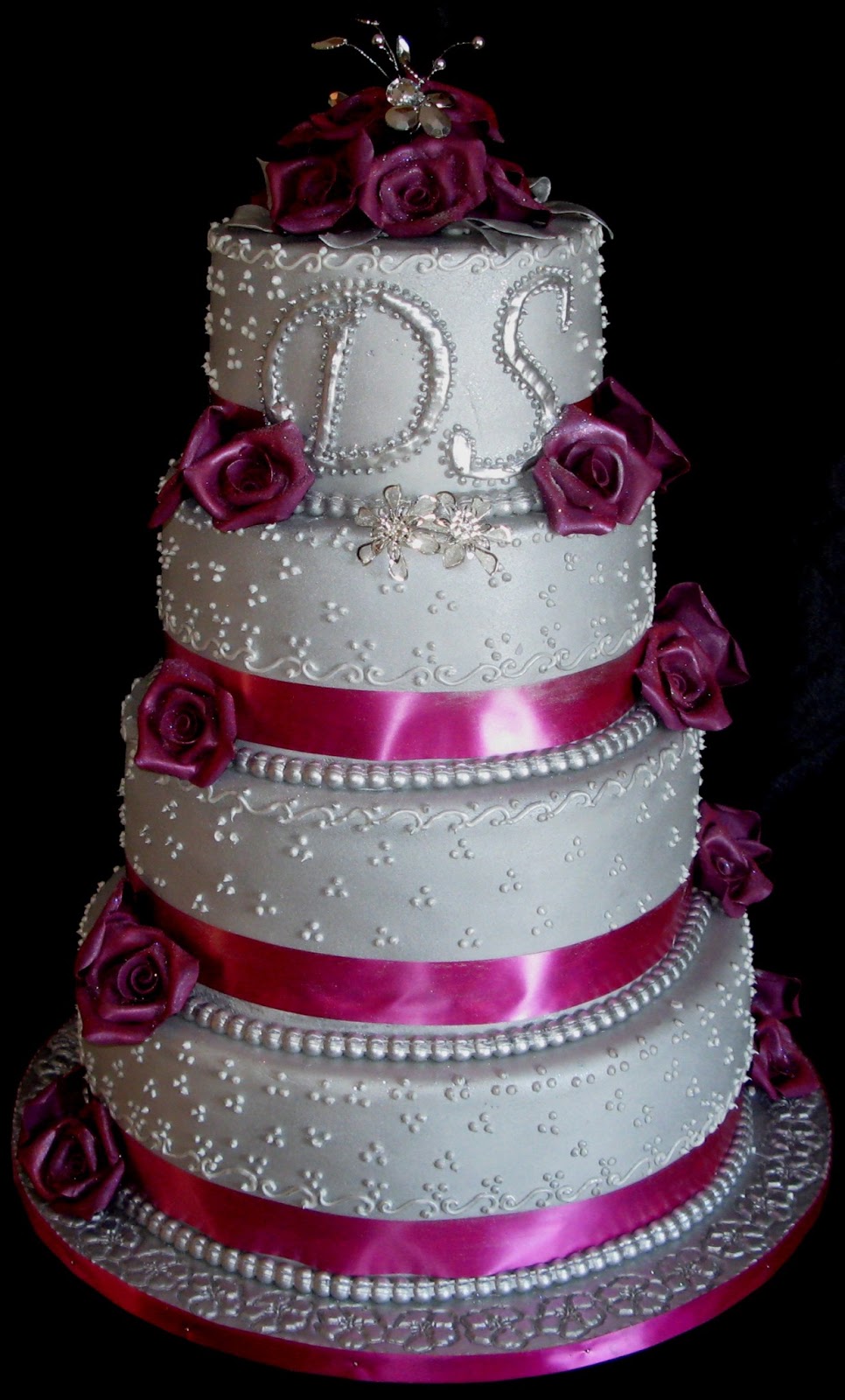 Sugarcraft by Soni FourTier Wedding Cake Roses