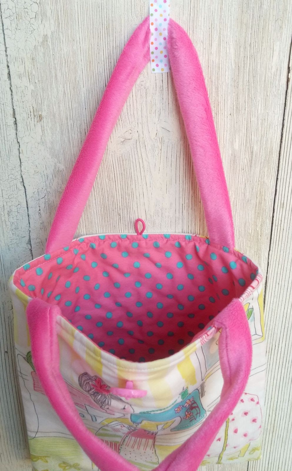 Ella & Nesta's Little Room How to make a Small Project Bag with Minky