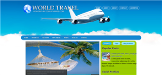 World Travel Blogger Template