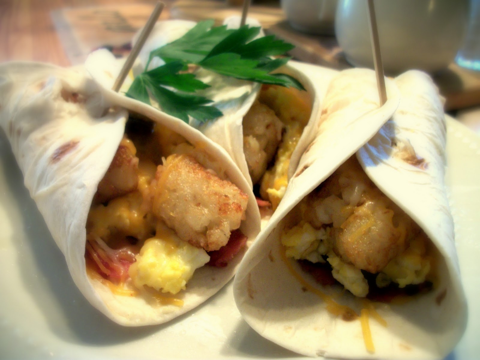 California Girl's Southern Fried Fusion Bacon, Egg and Tater Tot