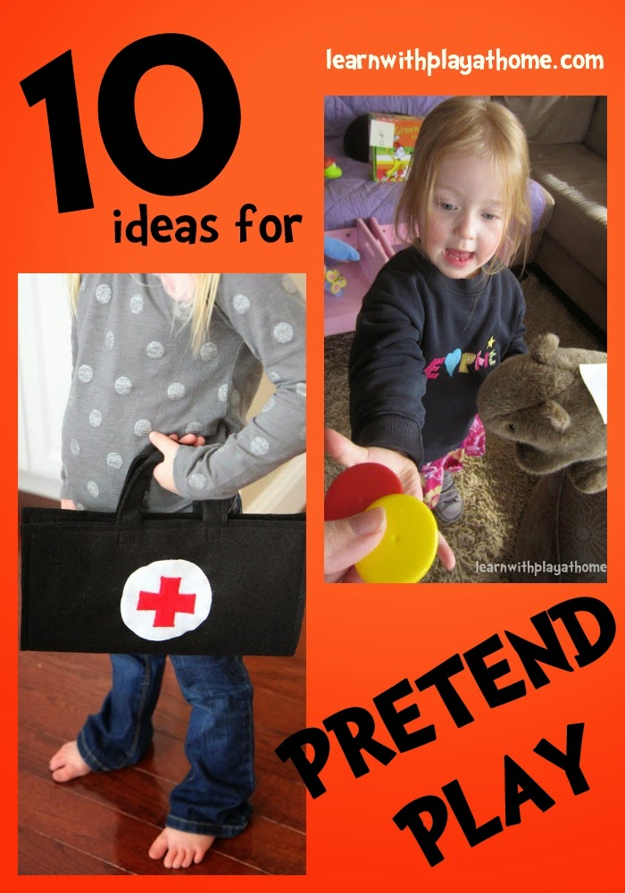 Learn with Play at Home 10 ideas for Pretend Play setups