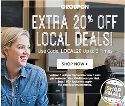 Groupon Extra 20% Off Local Deals Promo Code