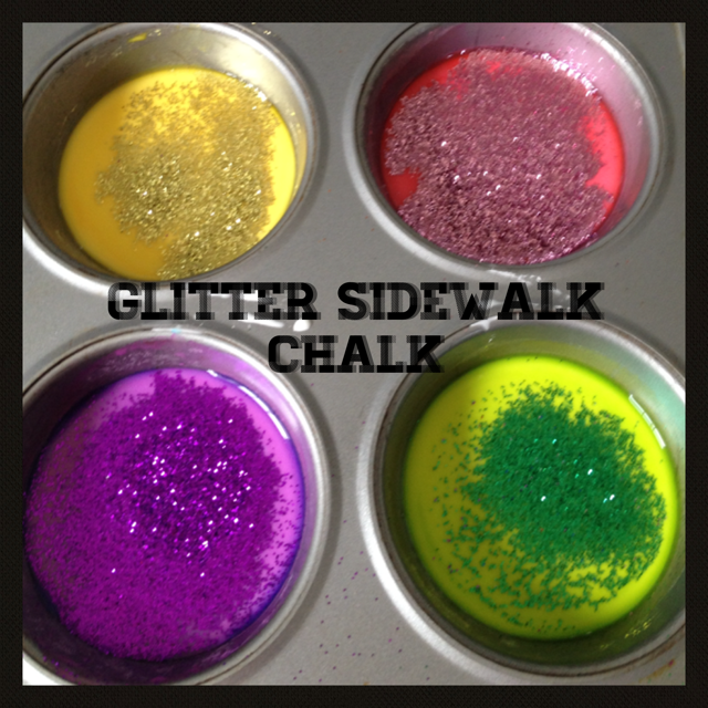 Glitter Sidewalk Chalk