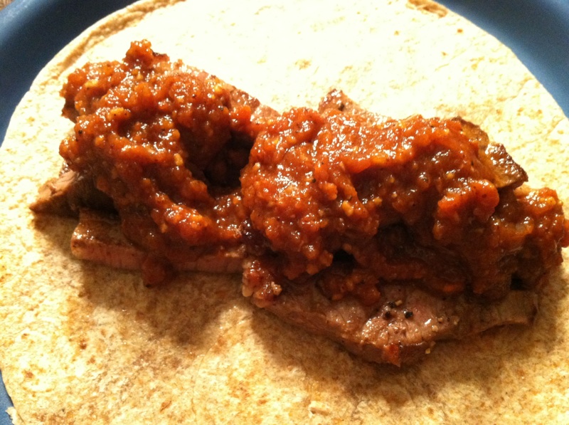 Meadows' Manor Steak with Ancho Chili Sauce