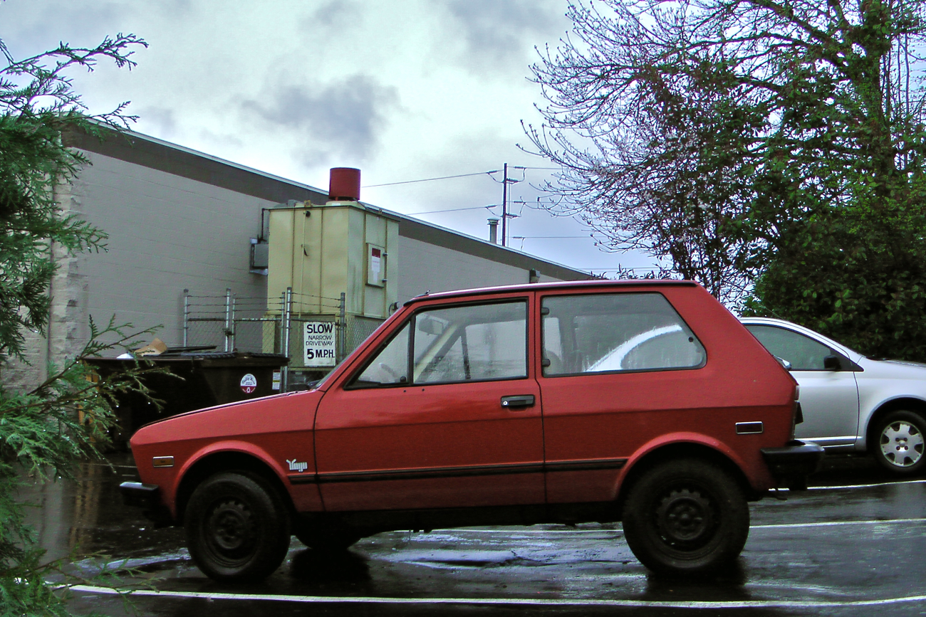 OLD PARKED CARS. 1986 Yugo GV (Great Value).
