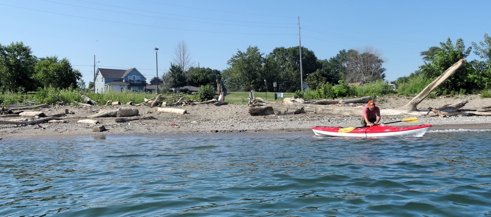 Jim and Bev Kayaking Lake Erie and the Black River in Lorain, Ohio