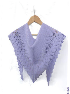 machine knitted passap scarf perfection leaf