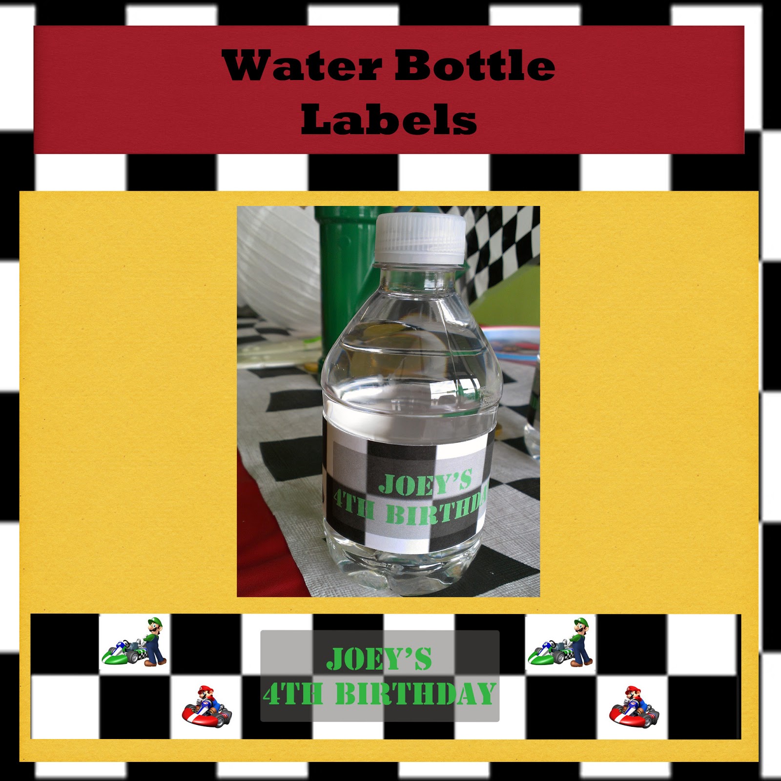 Gloriously Made Mario Kart Birthday Party