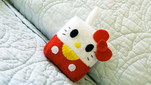 How to Make a Hello Kitty Juice Box plushie tutorial