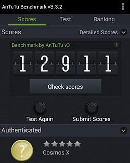 Cherry Mobile Cosmos X AnTuTu Benchmark Score Cherry Mobile Cosmos X AnTuTu Benchmark Score