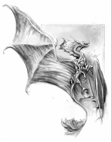 A Sparlking (small dragon) by Todd Lockwood