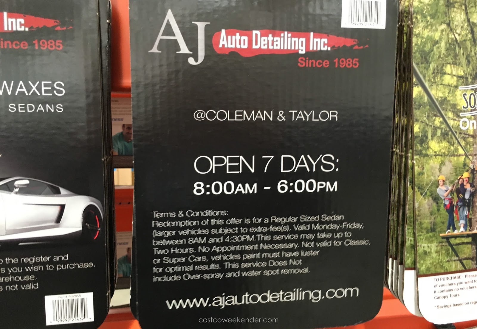 AJ Auto Detailing 2 Express Car Wax Package Costco Weekender