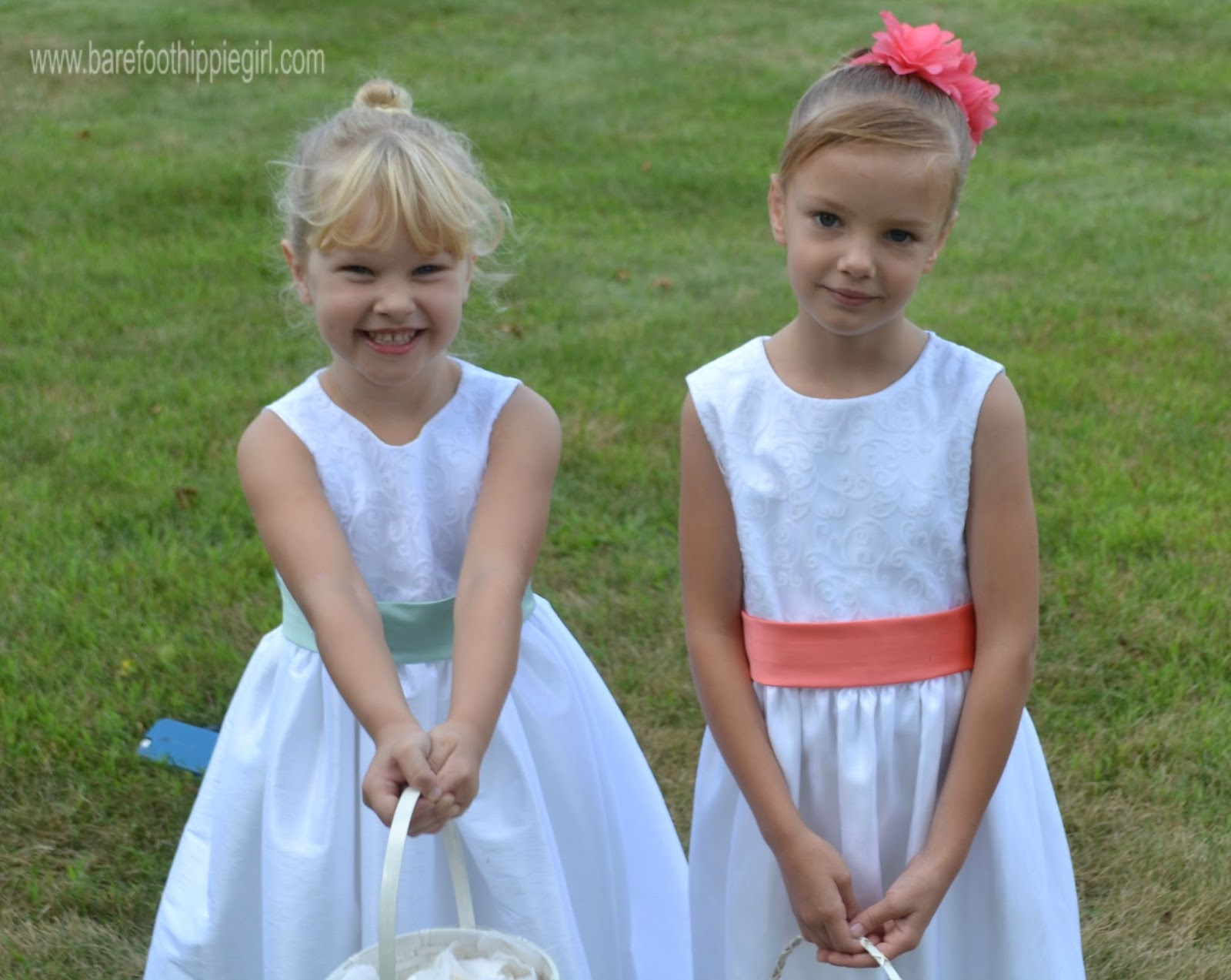 Barefoot Hippie Girl Born to Be a Flower Girl
