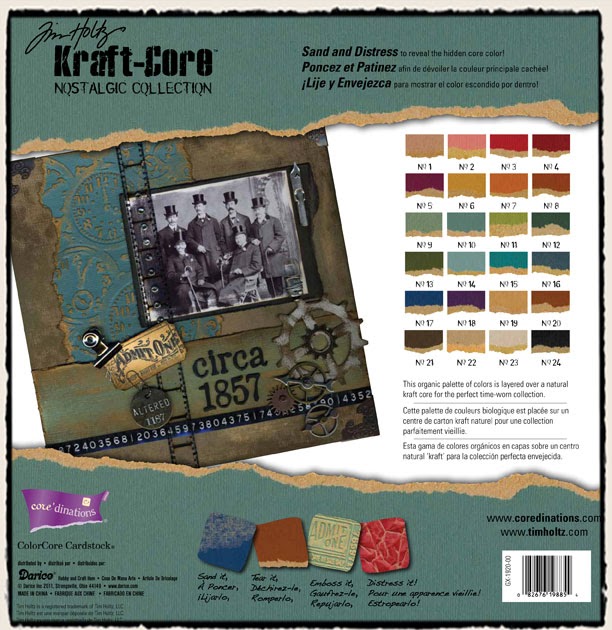 Catchy Crafts Tim Holtz Craft Core Cardstock Nostalgic