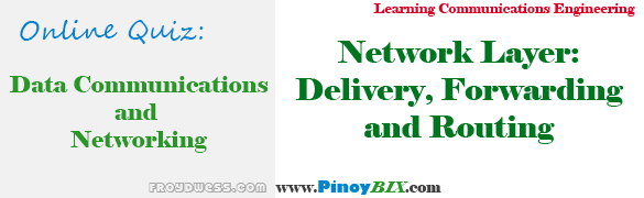 Practice Quiz in Network Layer: Delivery, Forwarding and Routing Practice Quiz in Network Layer: Delivery, Forwarding and Routing