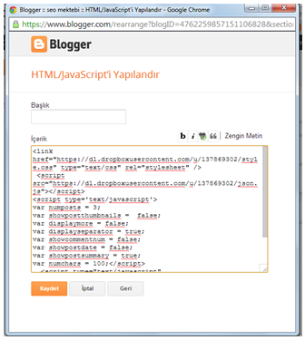 En güzel Blogger Sosyal Medya Eklentisi