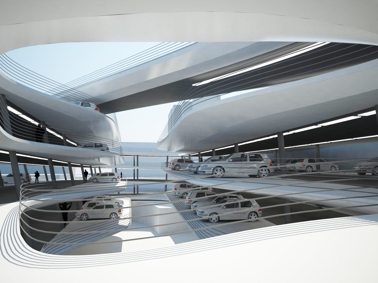 Collins park garage by zaha hadid