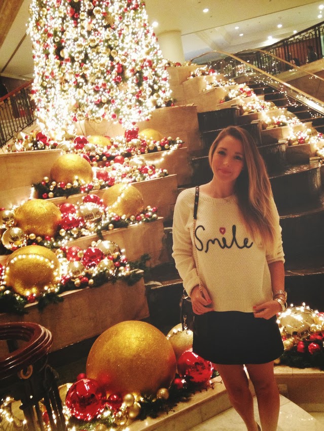 New Look Smile Sweater Jumper Grand Hyatt Christmas