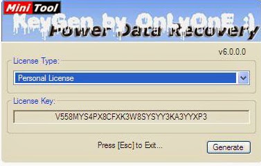 minitool power data recovery key 6.6