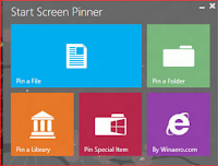 Desktop items pinning to the Start screen Desktop items pinning to the Start screen