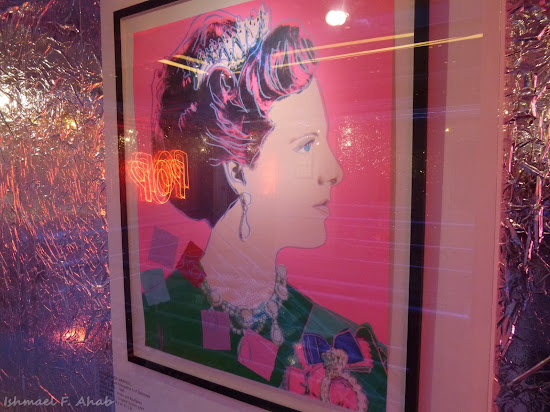 A painting of Queen Margrethe of Denmark by Andy Warhol