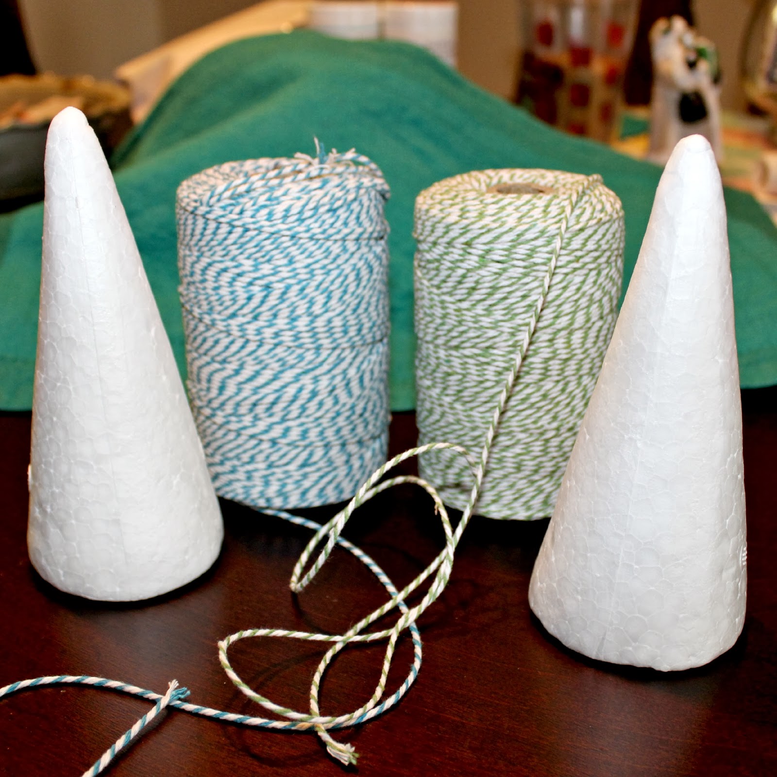 Craft A Spell Baker's Twine Wrapped Christmas Trees