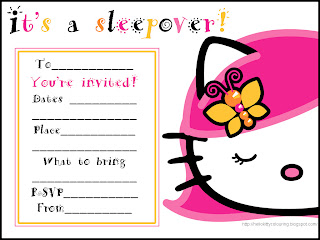 INVITATIONS FOR SLEEPOVER PARTY