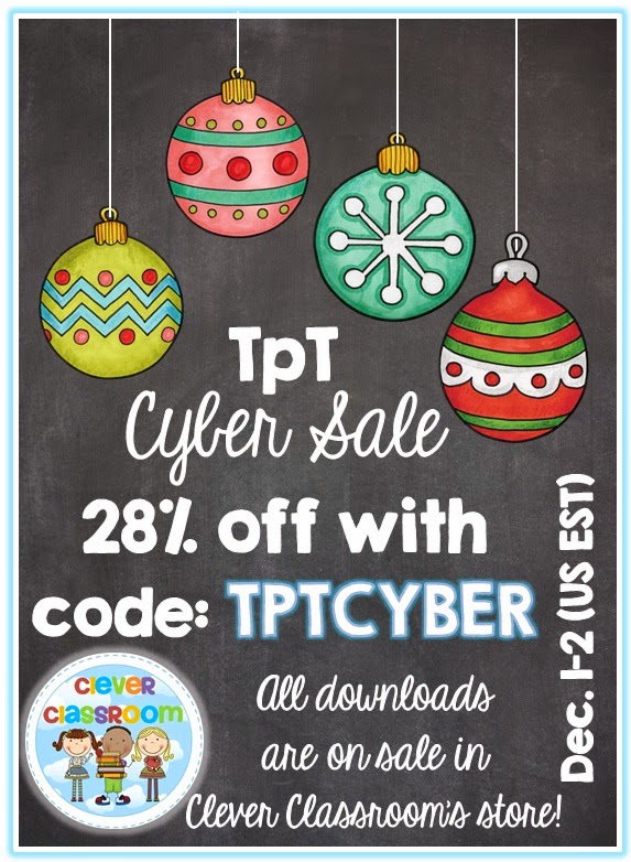 CYBER Sale and Four $25 TpT Gift Vouchers CYBER Sale and Four $25 TpT Gift Vouchers