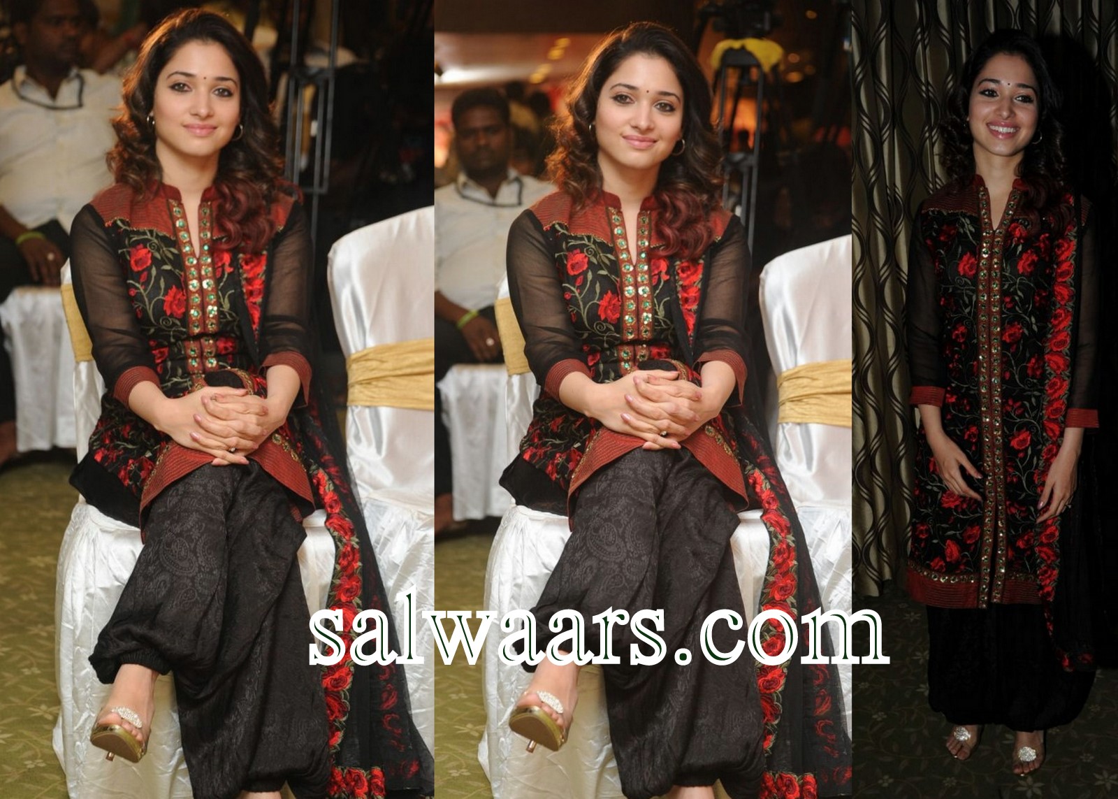 Tamanna in Latest Collar Neck Salwar Kameez Indian Dresses