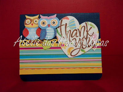 scrap card cartao scrapbook thank you