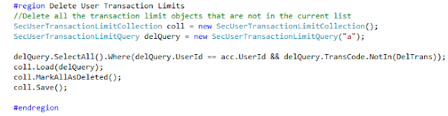Microsoft EntitySpaces Delete Collection Microsoft EntitySpaces Delete Collection
